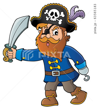 Pirate holding sabre theme 1 63565183