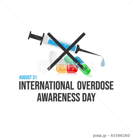 Drug overdose awareness day vector design image Drug overdose awareness day vector design image 63566260