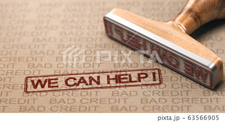 Bad Credit Fix. Debt Solutions Concept. Bad Credit Fix. Debt Solutions Concept. 63566905