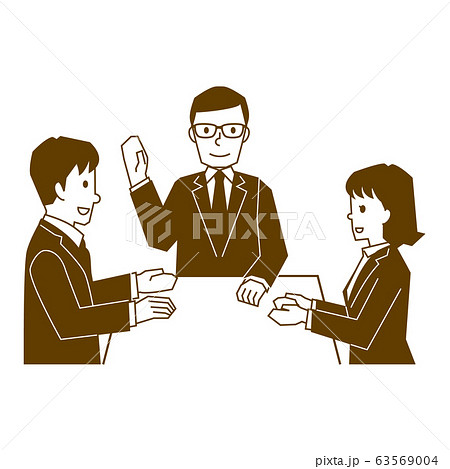 ビジネス　ポーズ　ミーティング 63569004