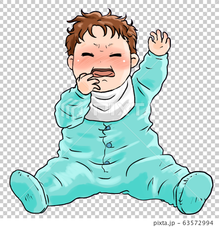 赤ちゃん 泣き顔 のイラスト素材