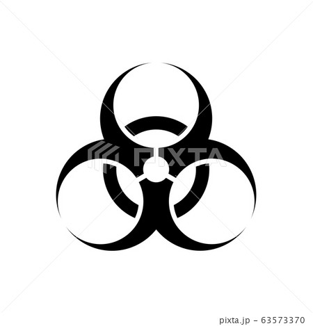 Biological hazard warning sign. Pandemic panic. Biological hazard warning sign. Pandemic panic. 63573370