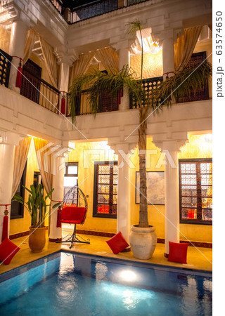 モロッコ　貴族の邸宅リアド 63574650