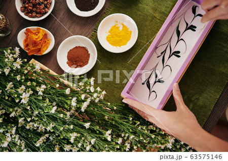 Mold with handmade soap mixture Mold with handmade soap mixture 63575146