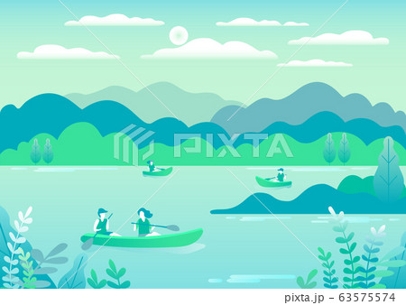 Rowing, sailing in boats as a sport or form of 63575574