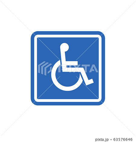 handicap toilet sign vector