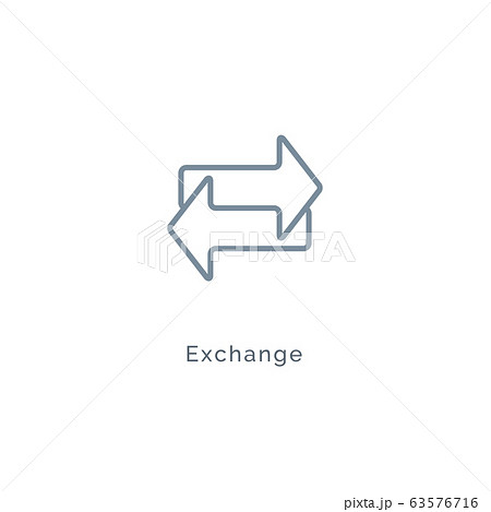 Exchange arrow icon, reverse swap vector switch flip. Exchange data symbol icon Exchange arrow icon, reverse swap vector switch flip. Exchange data symbol icon 63576716