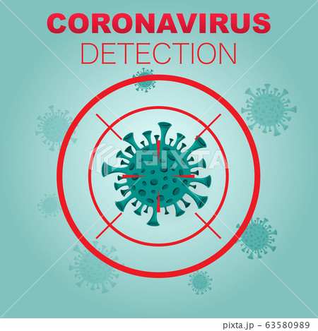 Coronavirus detection background Coronavirus detection background 63580989