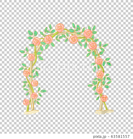 Illustration Of Rose Flower Arch Stock Illustration
