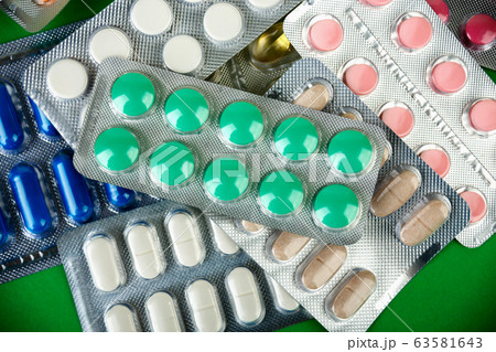 group of pharmaceutical medication and medicine pills in packs group of pharmaceutical medication and medicine pills in packs 63581643