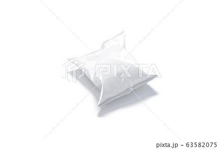 Blank white foil chips pack mockup, side view Blank white foil chips pack mockup, side view 63582075