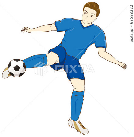 サッカーをする男性04 サッカーをする男性04 63583222