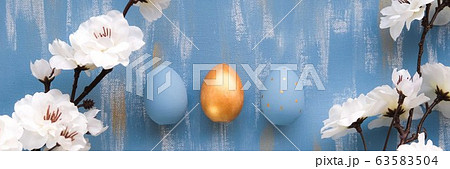 Blue easter eggs Blue easter eggs 63583504