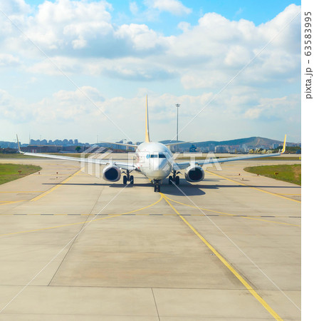 Airplane runway airport Turkey Airplane runway airport Turkey 63583995