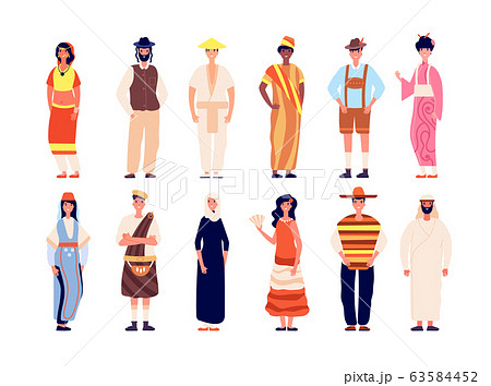 Multiethnic people. Multicultural group, crowd diverse person together. Different nationality society. Modern community vector illustration 63584452