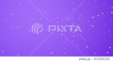 Festive confetti. Celebration stars. Colorful star 63585202