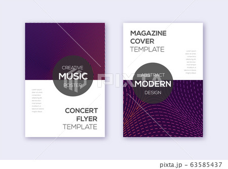 Modern cover design template set. Violet abstract Modern cover design template set. Violet abstract 63585437