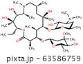 Structural formula of Azithromycin, a perspective treatment of the COVID-19 coronavirus pneumonia 63586759