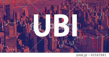UBI theme with New York City skyscrapers 63587881