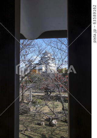 Beautiful white Himeji Castle in autumn season in Beautiful white Himeji Castle in autumn season in 63589162
