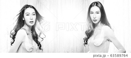 Passion Love of Young LGBTQ+ people, monochrome Passion Love of Young LGBTQ+ people, monochrome 63589764