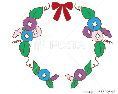 朝顔 円形 リース 朝顔 円形 リース 63590347