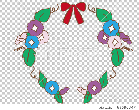 朝顔 円形 リース 朝顔 円形 リース 63590347