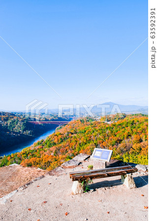 苗木城跡の風景（笠置矢倉跡から恵那峡・笠置山を望む） 63592391
