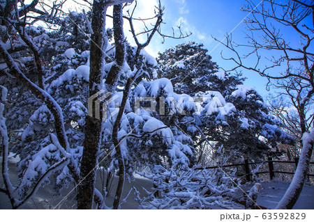 小白山 雪景色 風景 63592829