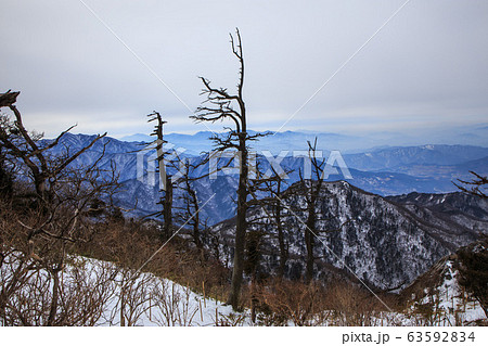 小白山 雪景色 樹林 63592834