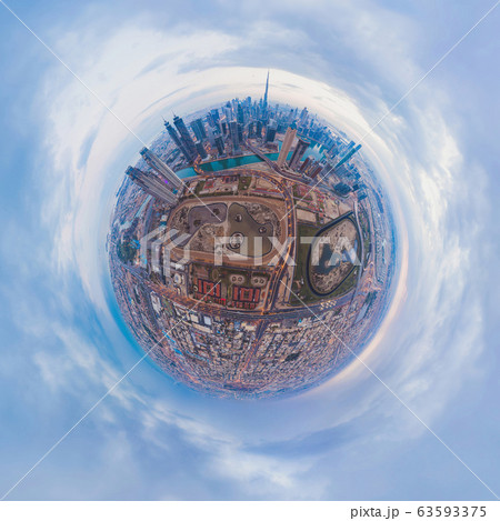 Little planet 360 degree sphere. Panorama of 63593375