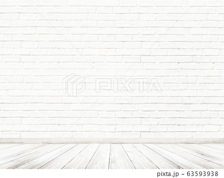 背景 壁 床 煉瓦 白のイラスト素材