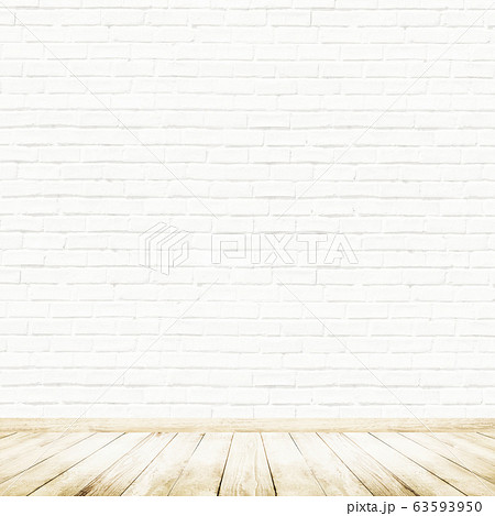 背景-壁-床-煉瓦-白 63593950