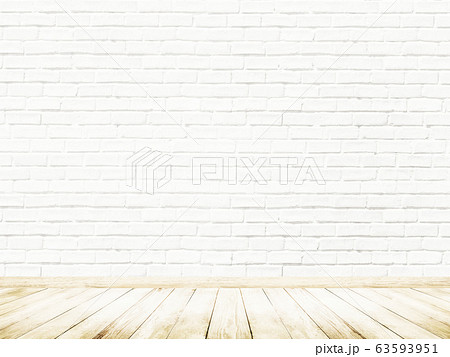 背景-壁-床-煉瓦-白 63593951