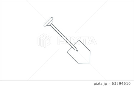 Shovel icon simple style vector image.	 63594610