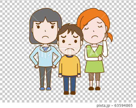 悩む同性愛者の家族 全身 悩む同性愛者の家族 全身 63594865