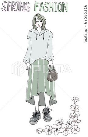 Spring Fashionのイラスト素材