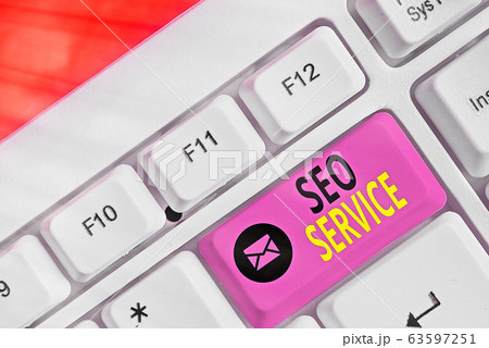 Text sign showing Seo Service. Conceptual photo 63597251