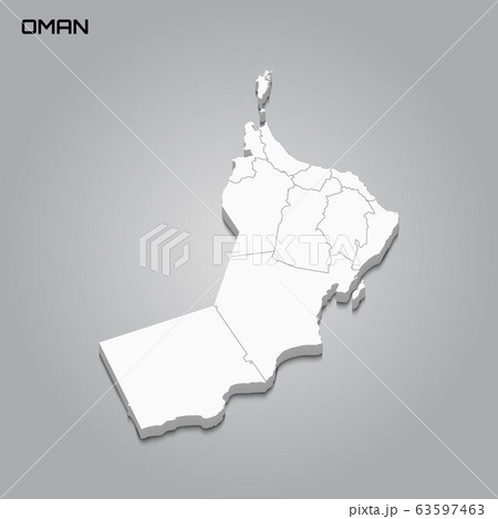 3d map with borders of regions 3d map with borders of regions 63597463