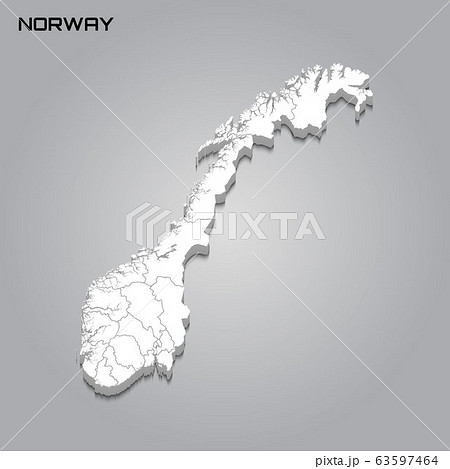 3d map with borders of regions 63597464