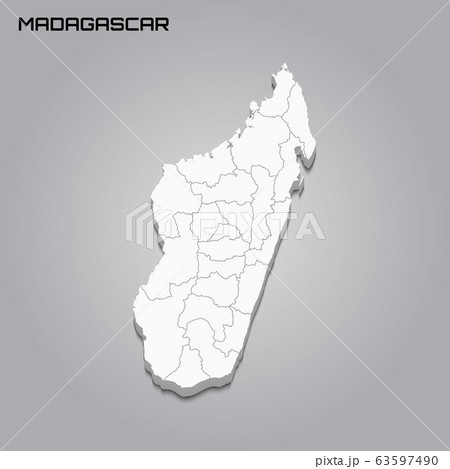 3d map with borders of regions 3d map with borders of regions 63597490