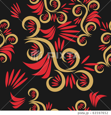 Abstract seamless colourful pattern exotic shapes 63597652