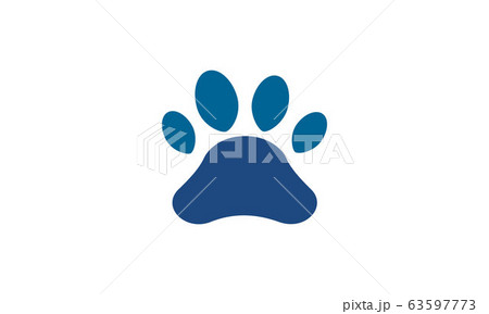 Paw print vector icon flat style graphical symbol. Paw print vector icon flat style graphical symbol. 63597773
