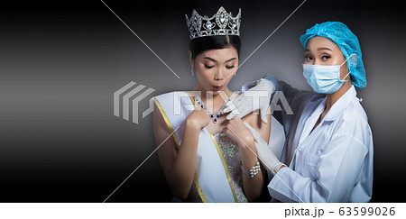 Miss Beauty Queen Pageant Contest with Diamond crown sash is checked up by Beautician Doctor and recommend consult before Plastic Surgery, skin treatment, increase up size breast implant Miss Beauty Queen Pageant Contest with Diamond crown sash is checked up by Beautician Doctor and recommend consult before Plastic Surgery, skin treatment, increase up size breast implant 63599026