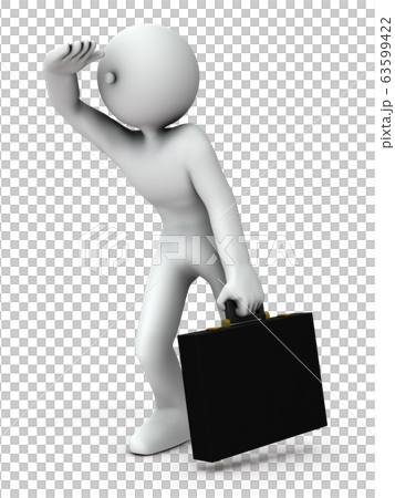 展望未來的3D渲染的商人 63599422