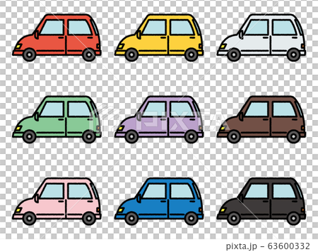車 乗り物アイコンのイラスト素材