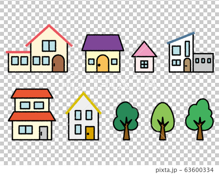 家 建物アイコンのイラスト素材