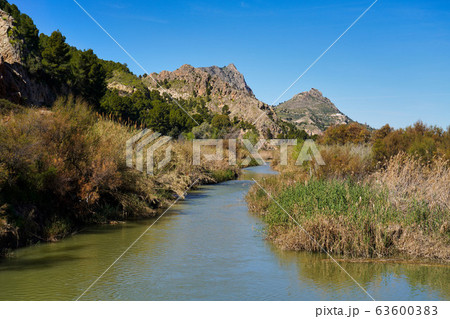 River rio seguro in Abaran in valley ricote, 63600383