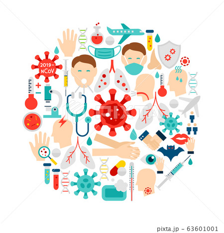 Coronavirus Icons Circle Coronavirus Icons Circle 63601001