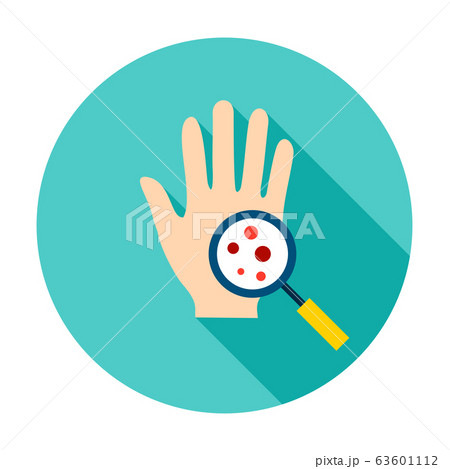 Hand Microbes Circle Icon Hand Microbes Circle Icon 63601112